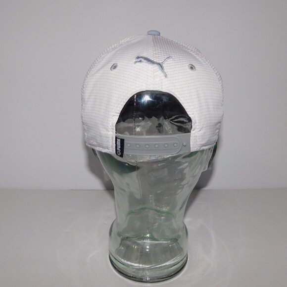 PUMA GOLF Dry Cell Mens White Gray Orange Adjustable hat Cap - Picture 7 of 9